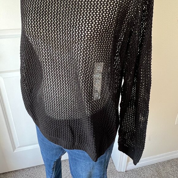 Uniqlo women's 3D knit mesh long-sleeve crewneck sweater, size medium NWT - Picture 9 of 9